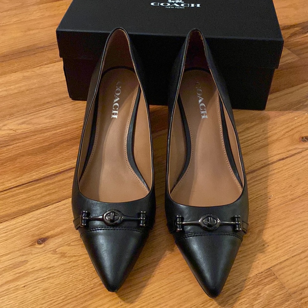 Coach Lauri Silky Nap/Mat Calf Black Size 11